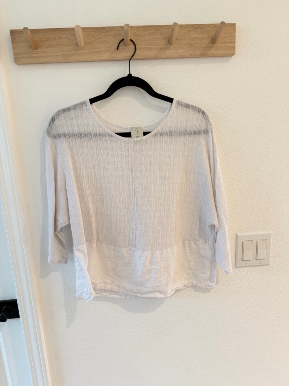 Joie Lightweight White Linen Tunic Top